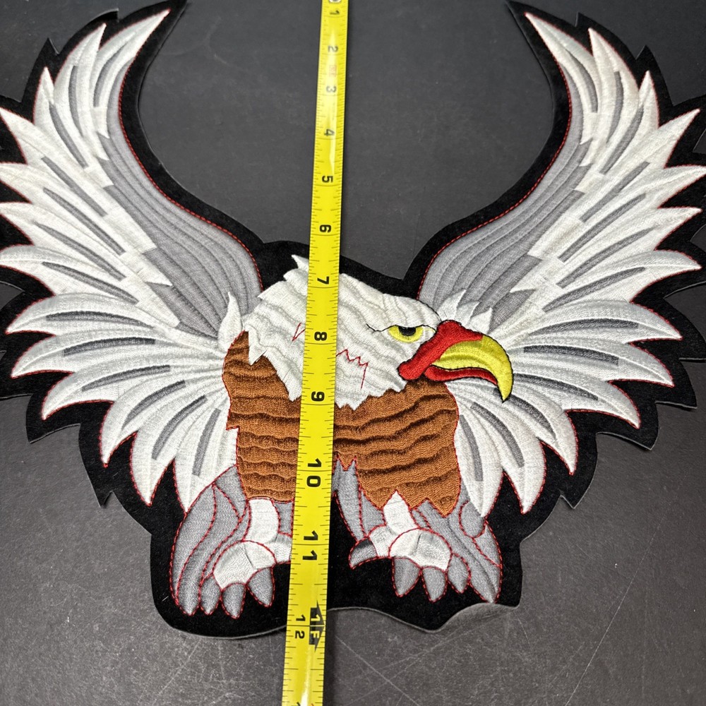 Large Bald Eagle Patch Embroidered Approx 12”x14”