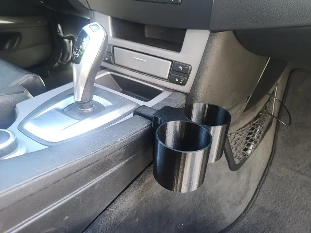 Dual Cup Holder for BMW E60/E61  – Center Console Insert