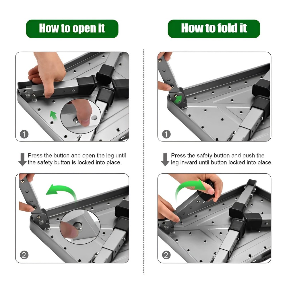 Foldable Step Stool, Adjustable Step Stool with a Non-Slip Platform, Step Lad...