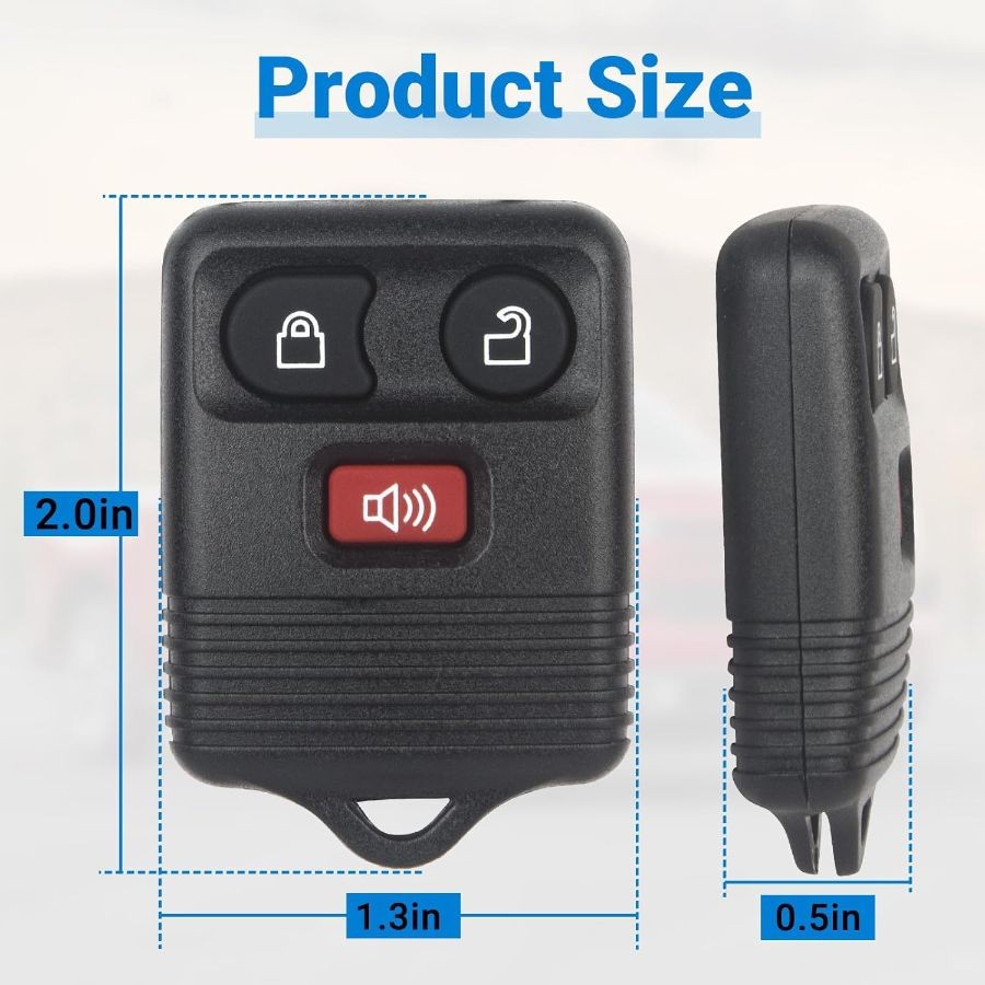 Key Fob Remote Replacement Compatible with E150 Escape Ranger Explorer Expeditio
