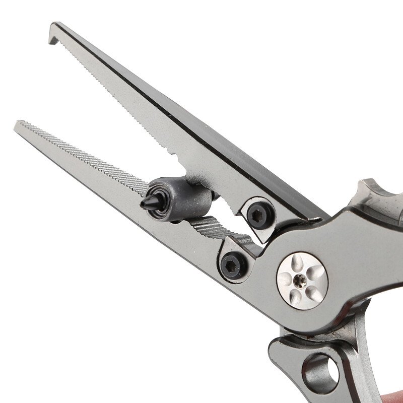 Premium Titanium Fishing Pliers Locking Line Cutters-Split Ring Pliers Hook