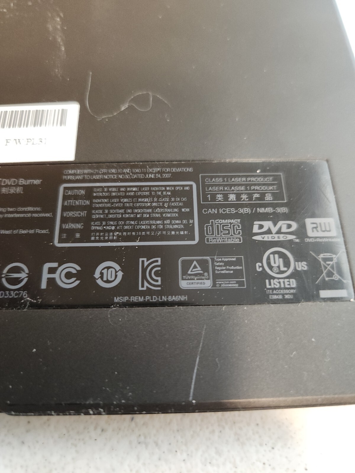 Lenovo ThinkPad Ultra Slim USB DVD Burner DVD-RW Recorder Portable /w Splitter