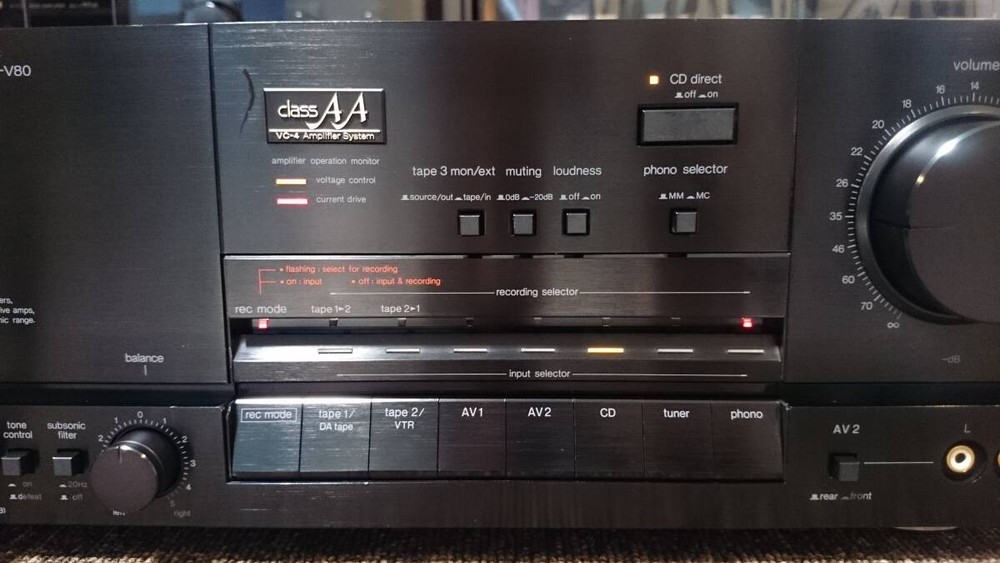Technics SU-V80 Stereo Integrated Amplifier Class AA Transformer Tested JP JN02