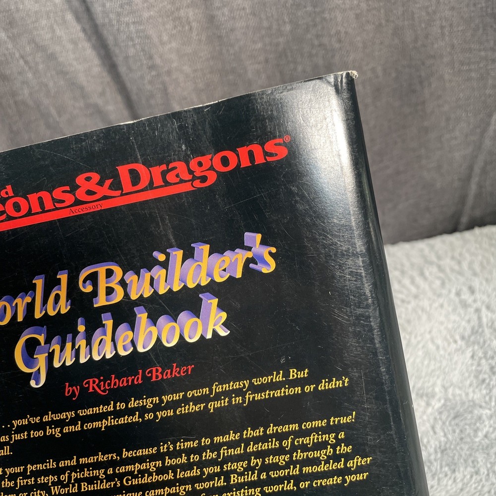 Vintage Advanced Dudgeons & Dragons World Builder's Guidebook #9532 Game Guide