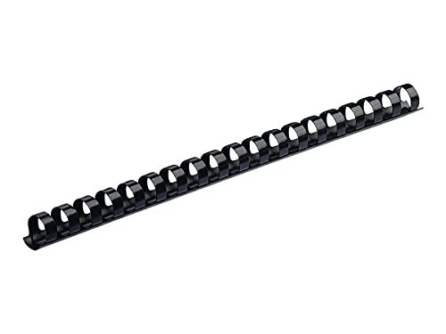 Plastic Binding Combs 3/8" Black - 100 Pack, Durable Document Binding Supplies