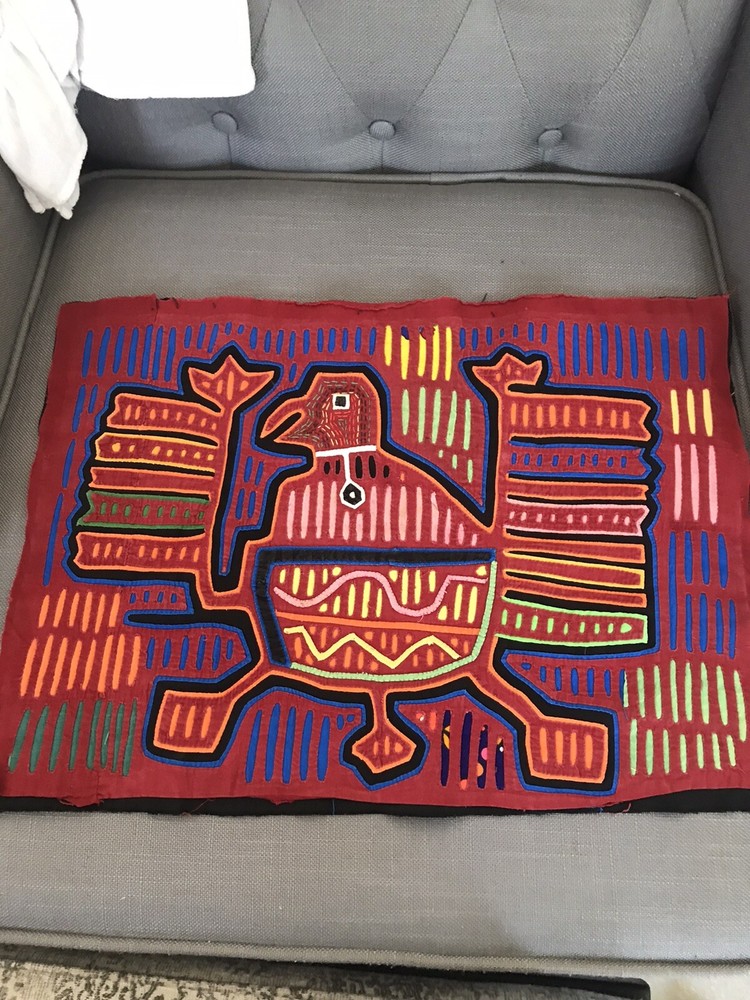 Mola Folk Art ~ Hand Sewn ~ Eagle