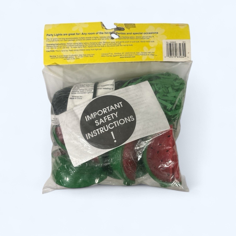 WATERMELON SLICE STRING LIGHTS INDOOR/OUTDOOR