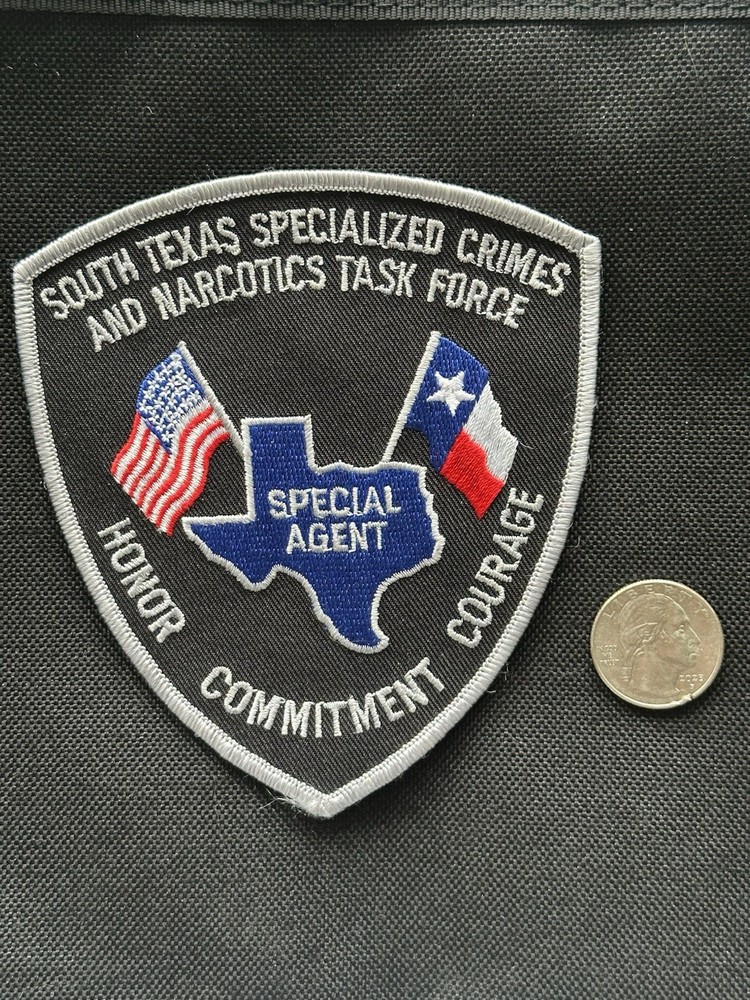 Texas Specialized Crimes & Narcotics Task Force Special Agent Police Patch - New