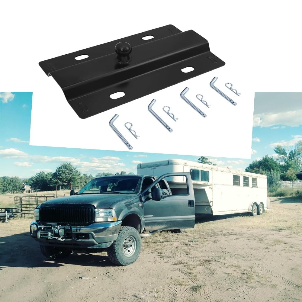 WRLWY 16055 5th Wheel to Gooseneck Adapter Hitch - 30,000 lbs Capacity,...