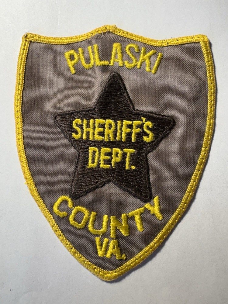 Pulaski County Virginia Sheriff Patch ~ Vintage