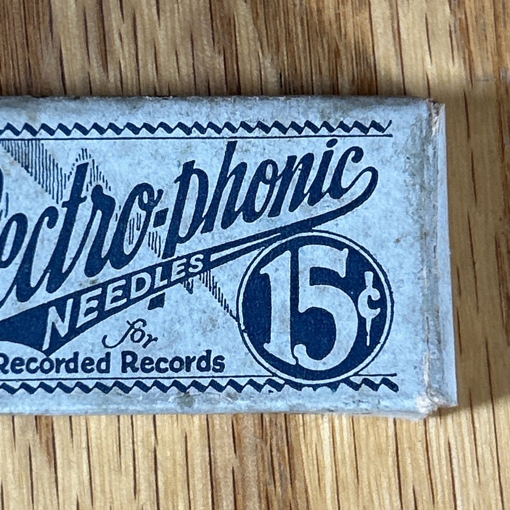 Antique Electro-phonic Phonograph Needle Package Original Medium Tone