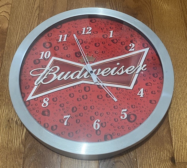 Vintage Budweiser Clock