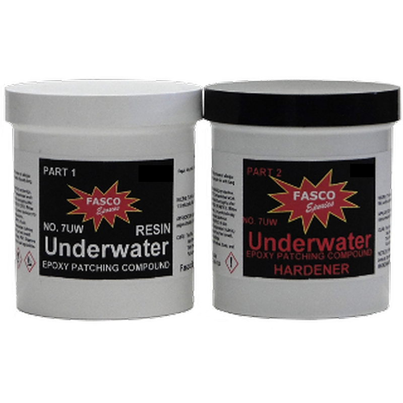 Fasco 7uw Underwater Epoxy Paste - For Underwater Repairs - Gallon Kit