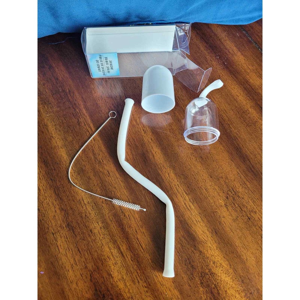 Travel Silicone Straw, Portable, Compact