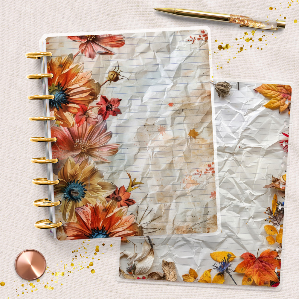 Fall Pages Leafs Classic Happy Planner Cover