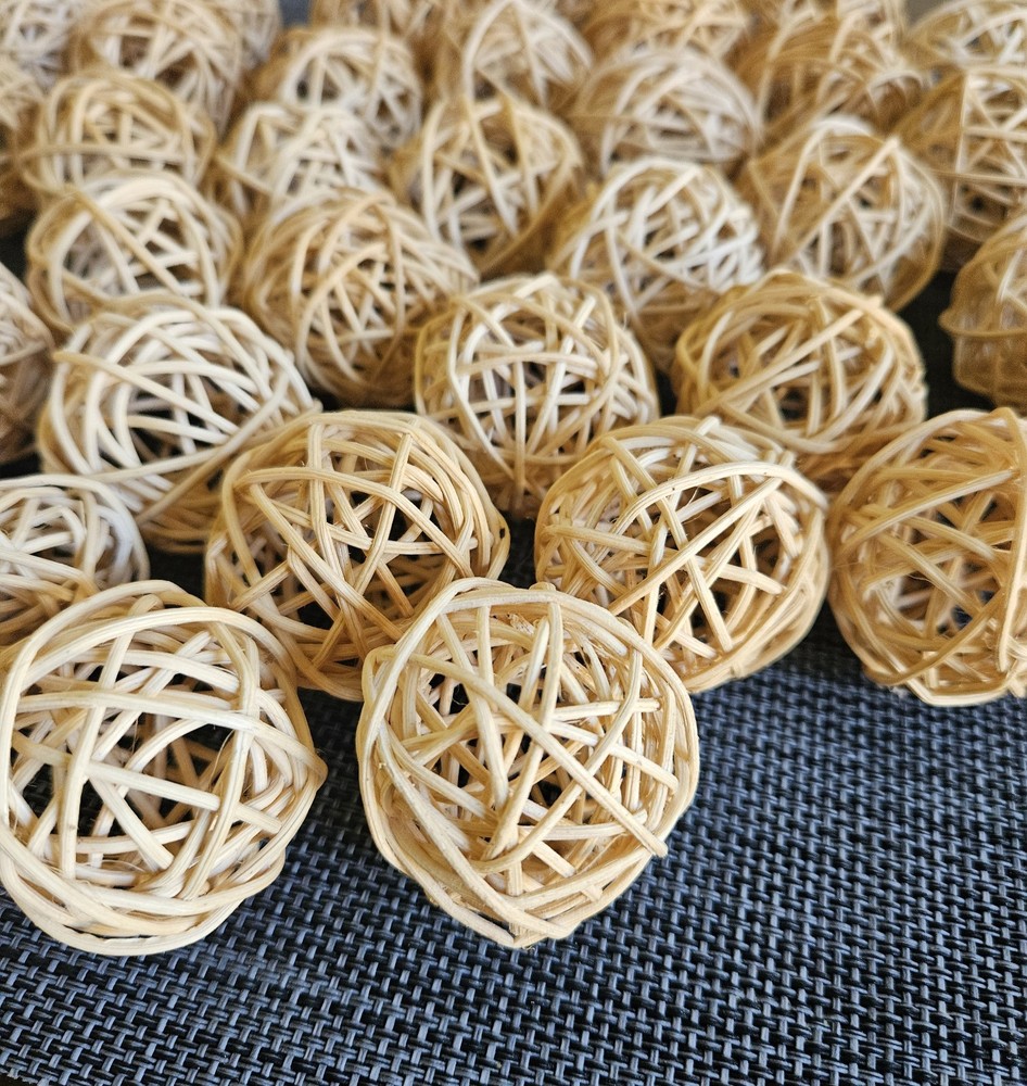 40 Wicker Craft Balls