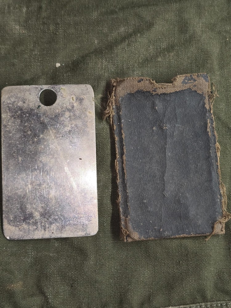 WWII Signal and Shaving Mirror with Carrier