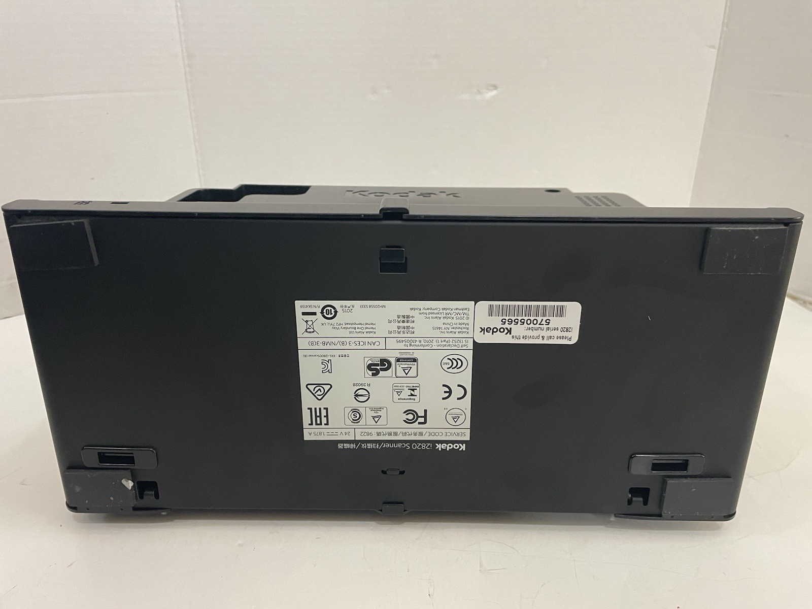 Kodak i2820 Sheetfed Color Duplex Document Scanner With USB and AC Adapter