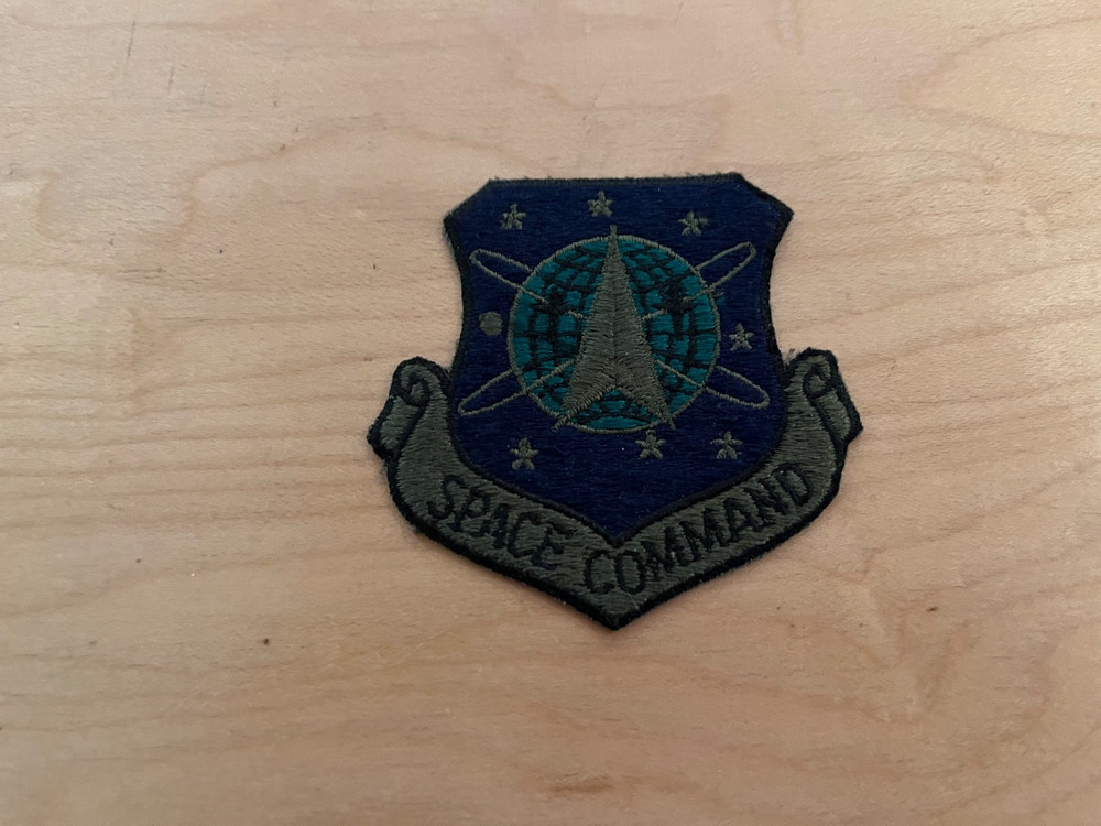 space  command, vintage patch,1980's, new old stock