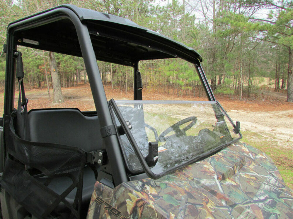 2015+ Polaris Ranger Mid Size EV Front Windshield Folding Flip Down Versa-Fold