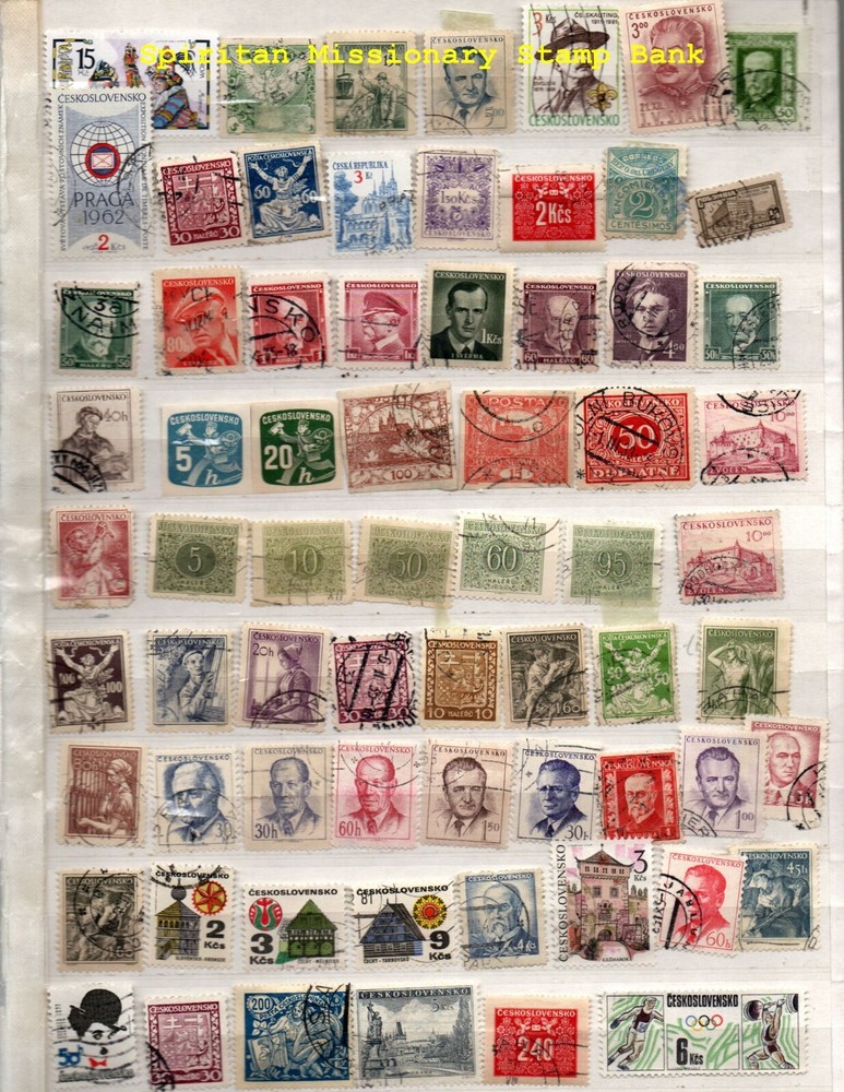 Czechoslovakia: 68 Assorted Canceled Postage sTamps (14-497)