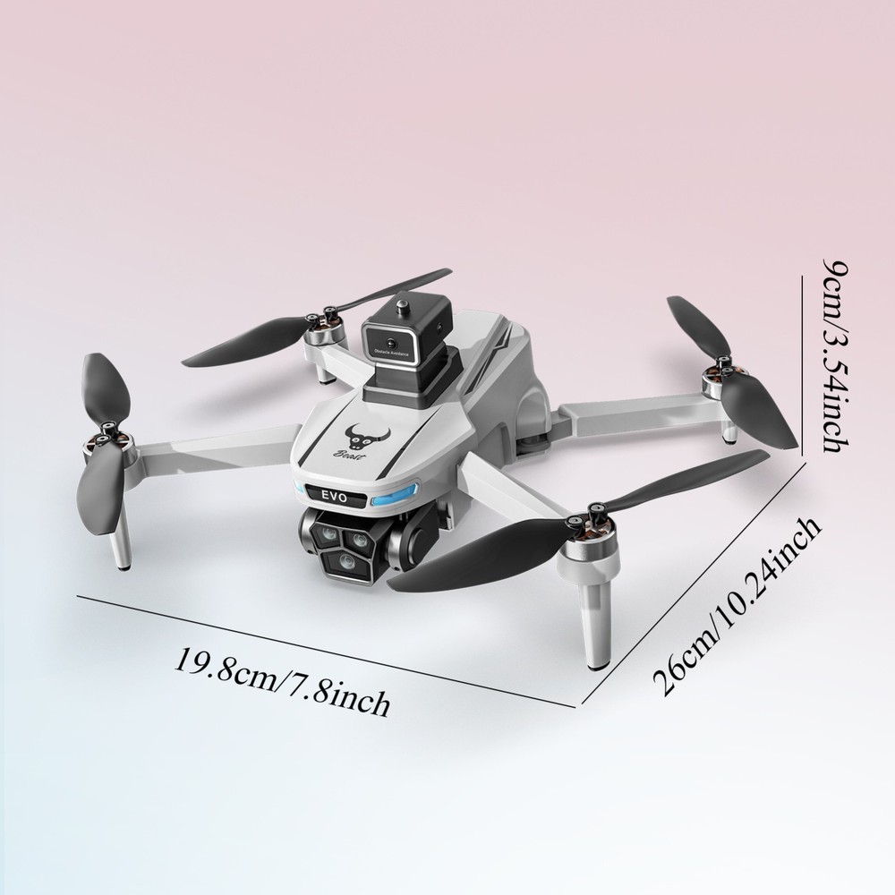 4K Camera Drone with RC Screen Foldable Brushless Quadcopter Obstacle Avoidance