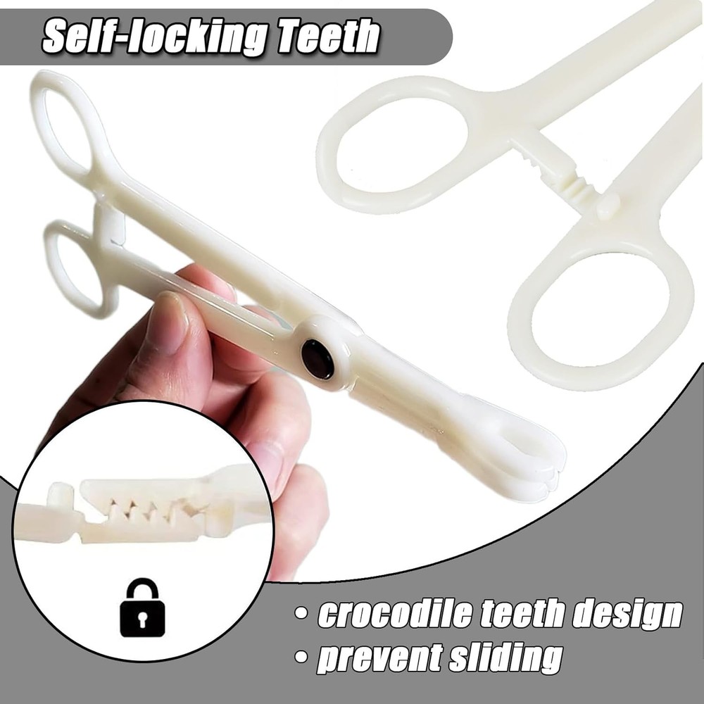 Piercing Clamps Set 20pcs Disposable Plastic Round Round/10pcs+Triangle/10pcs