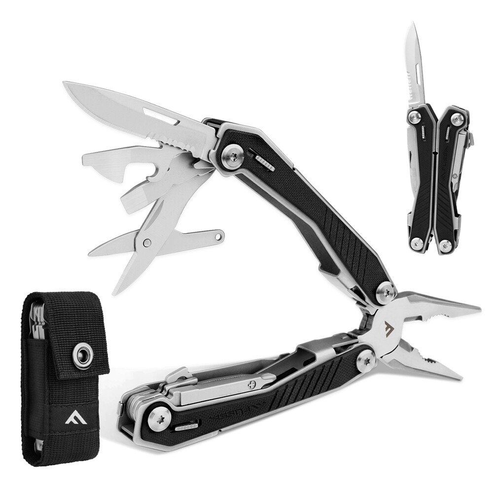 Self-locking Utility Multitools 16-in-1 Multi Tool Stainless Pocket Knife Pliers