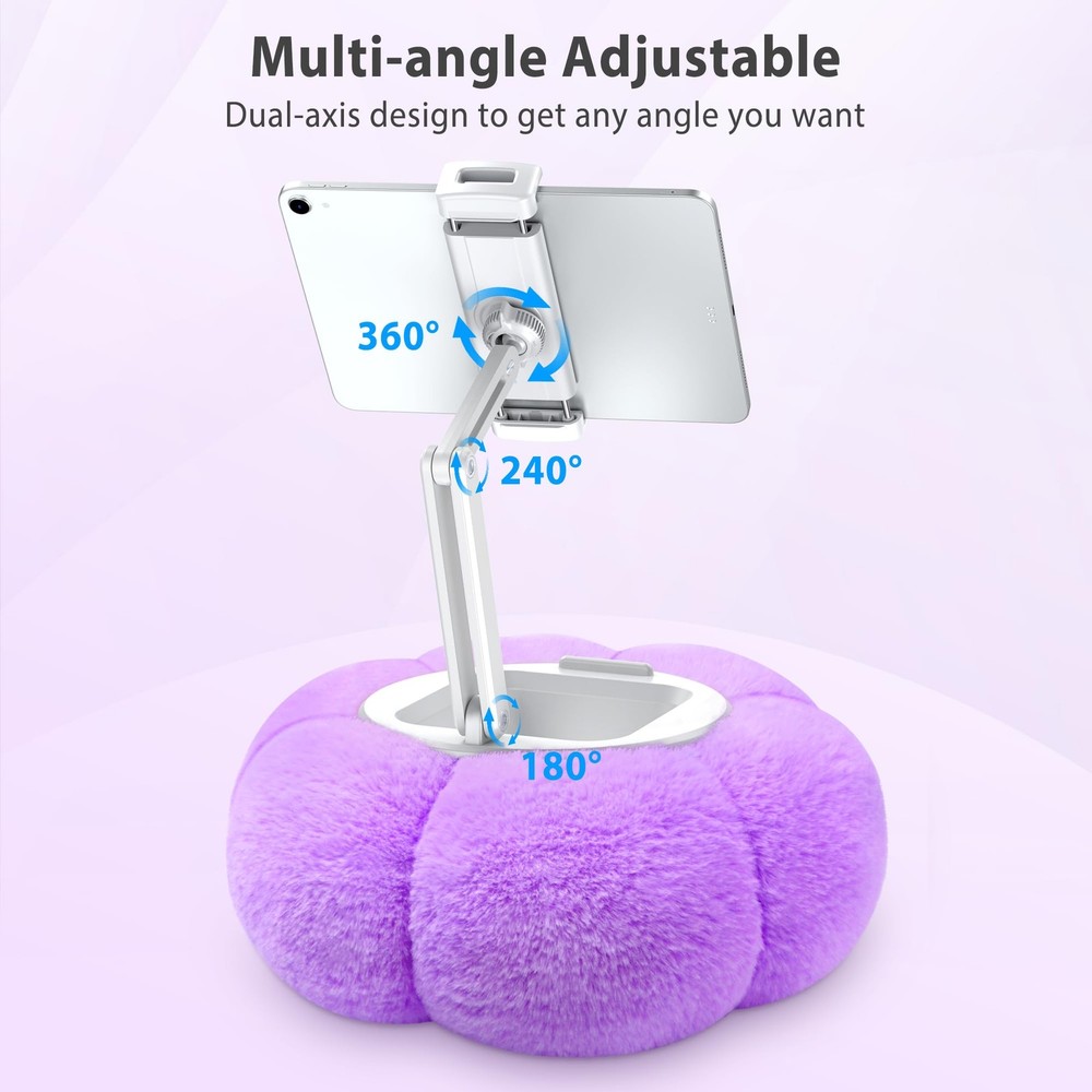 Tangkula Mobile Overbed Table Couch Rolling Angle & Height Adjustable Laptop