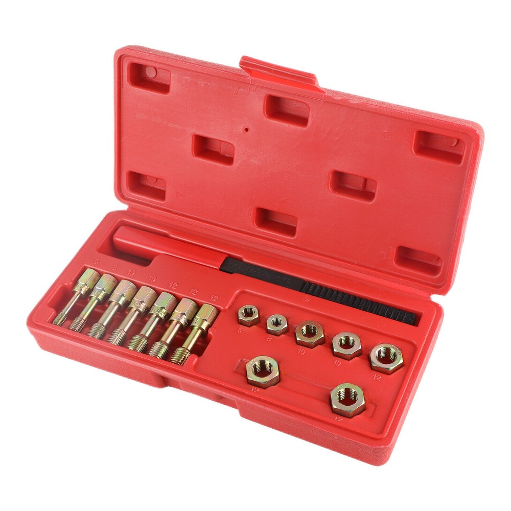 Thread Repair Thread Chaser Tool Set-15PCS Thread Cleaner Rethreading Master Kit