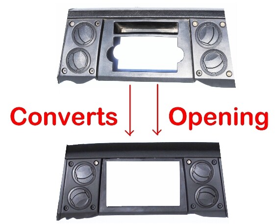 Radio Double Din Dash Install Kit Bezel Fits 2006-07 Jeep Commander