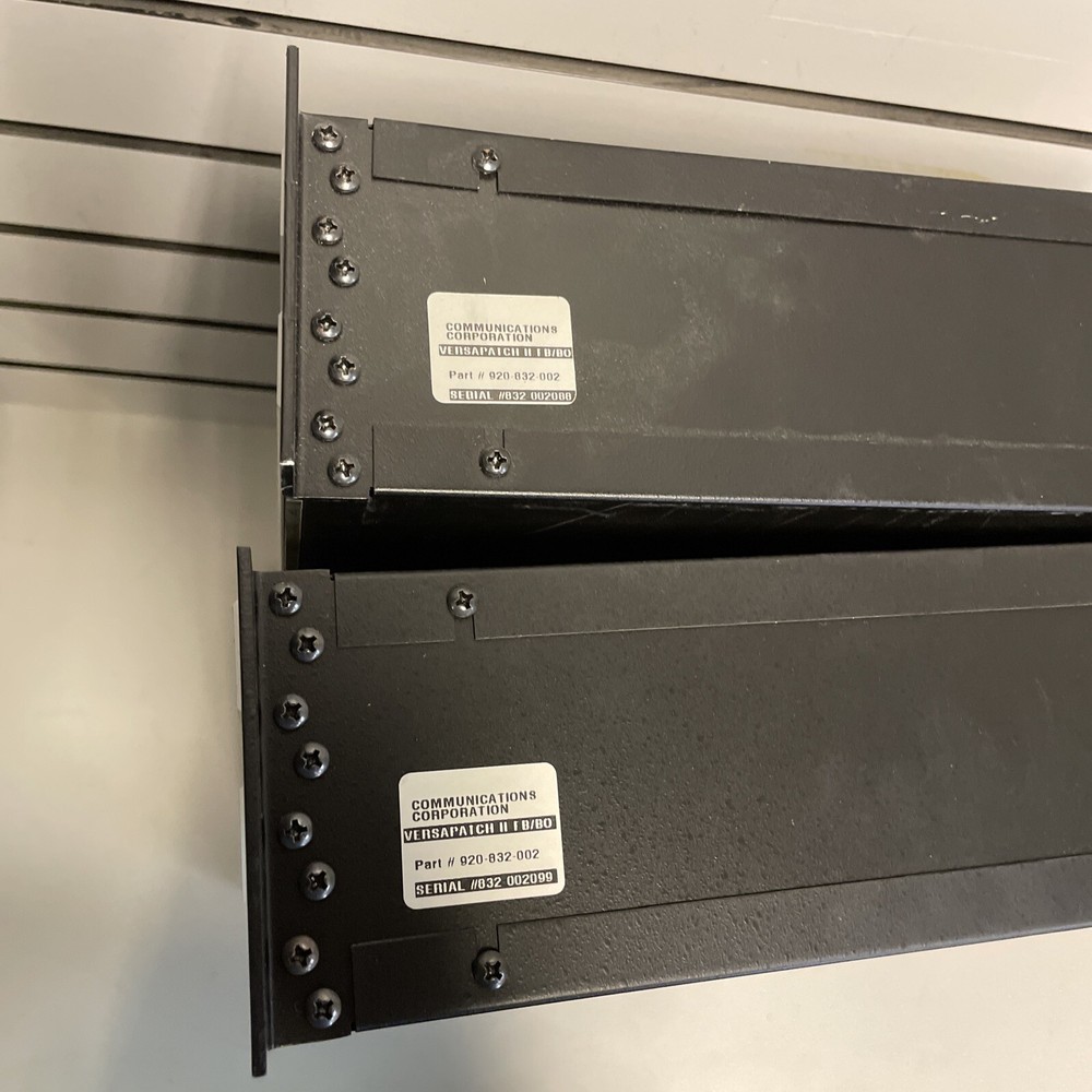 24x2 Audio Patch Bay Panel Rack Mount - COMMUNICATIONS CORPORATION - VERSAPATCH