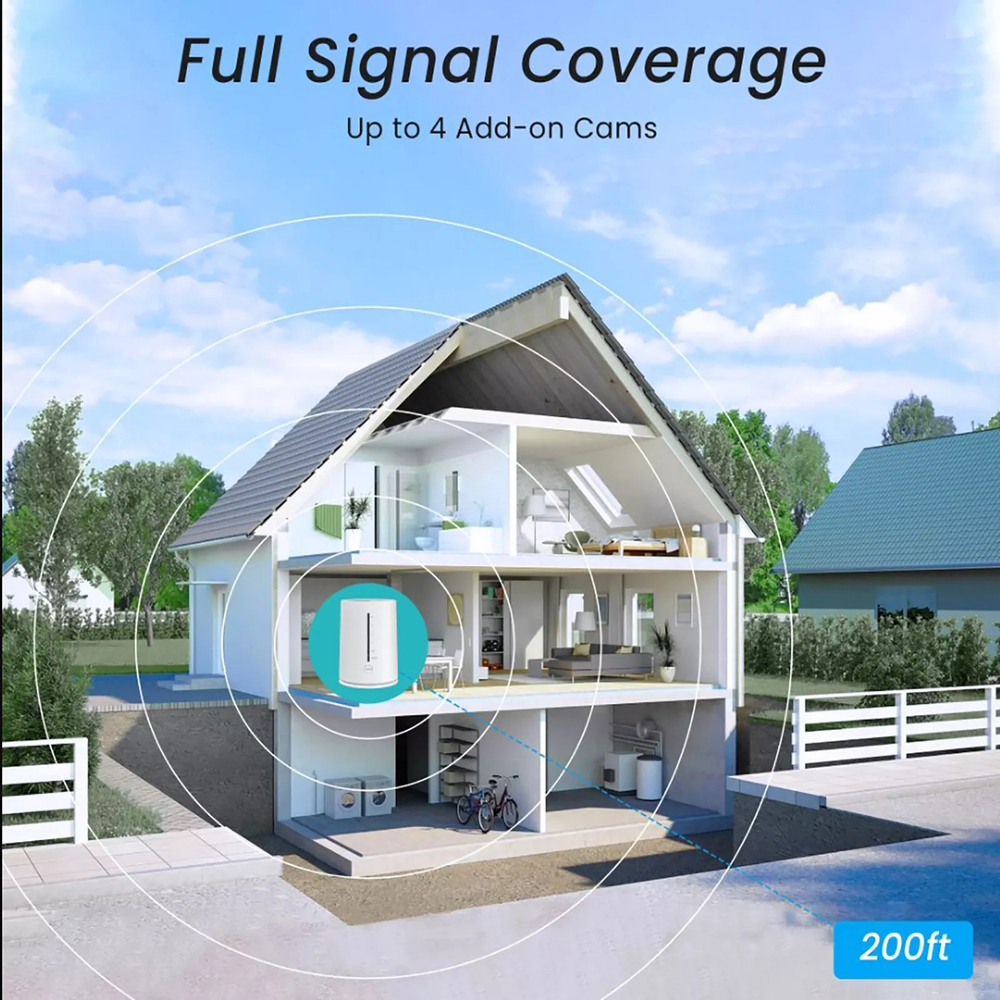 4MP Solar Wireless Security Camera System CCTV Battery WiFi Night Vision Outdoor