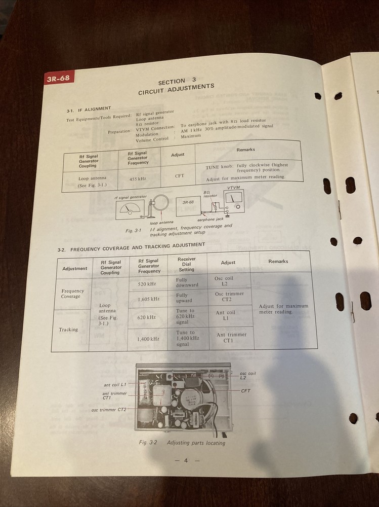 Original 3R-68 Sony Service Manual