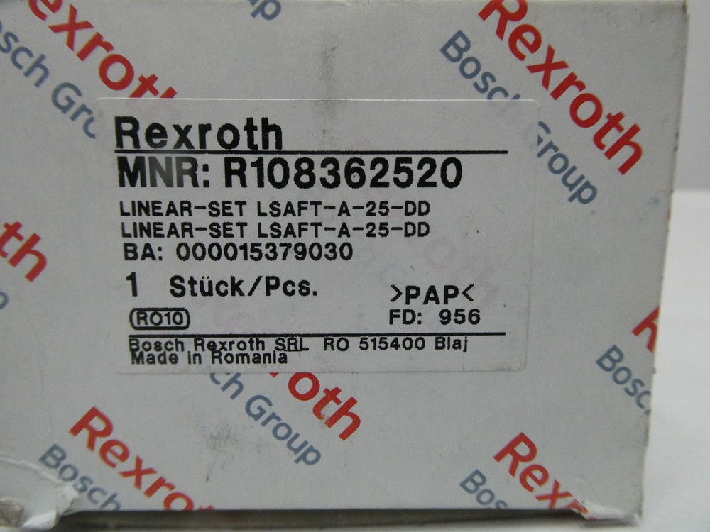 Rexroth R108362520 Linear Bearing