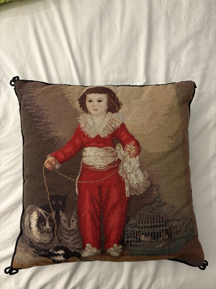 Vintage Bucilla Needlepoint Cushion