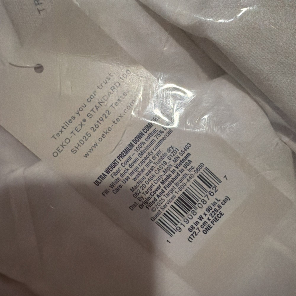 Twin Ultra Weight Premium Down Comforter - Casaluna