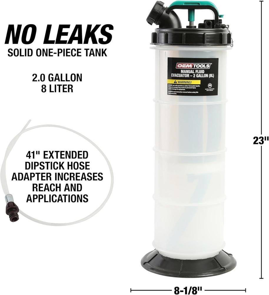 Oil, Coolant, Transmission Fluid Extractor Pump