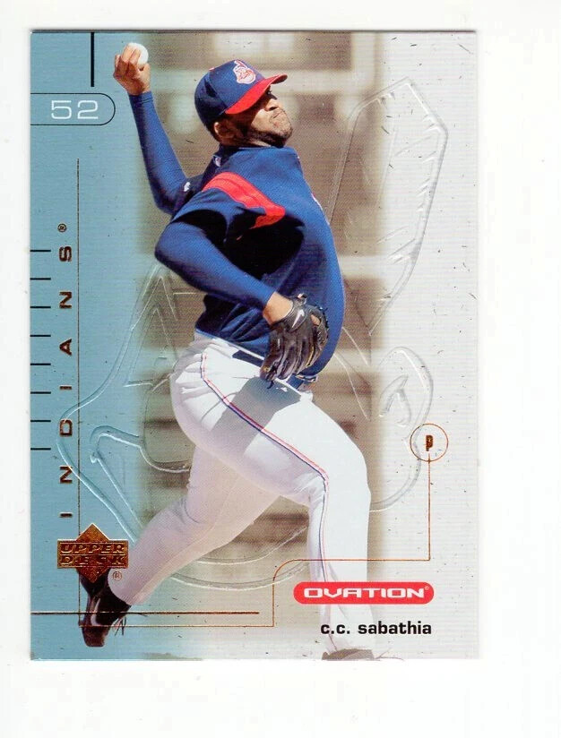 !!!    2002  C.C. SABATHIA   UPPER DECK  OVATION  BASEBALL  $$