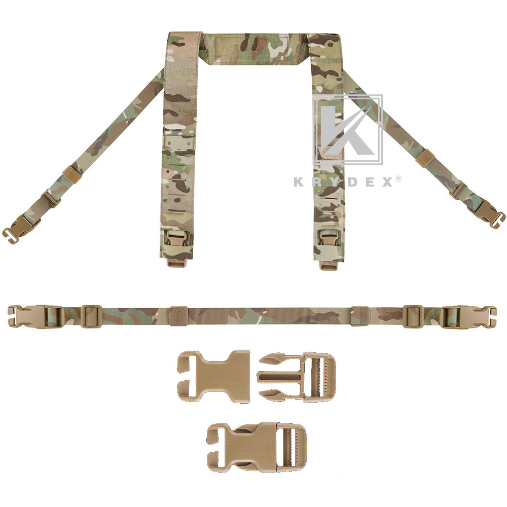 KRYDEX Micro Fight Fat Strap & Back Strap Shoulder Laser cut Strap for Chest Rig