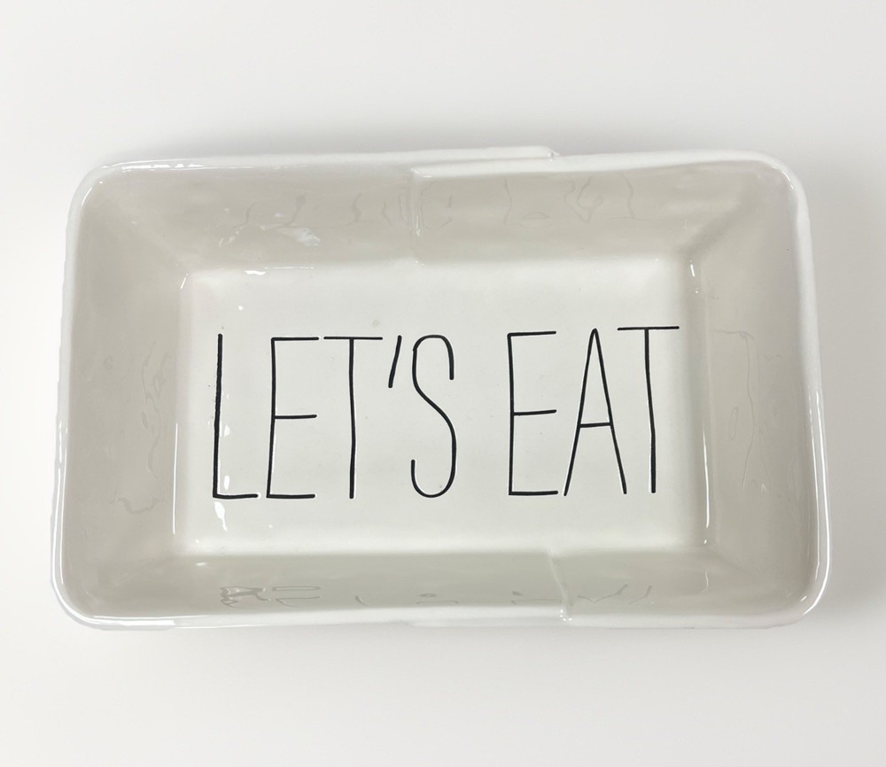 Mud Pie Let’s Eat Casserole Baker Dish. 11”x7”x2