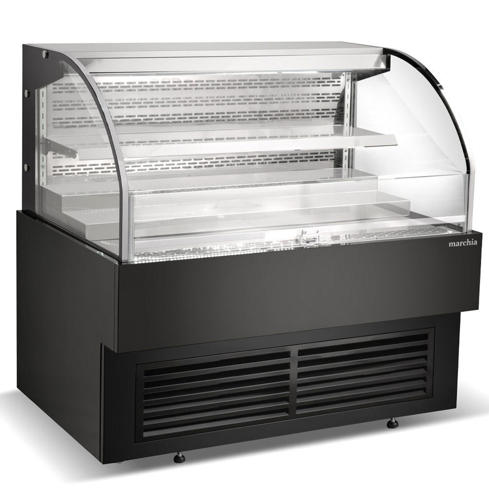 48" Low Profile Open Air Refrigerated Display with Middle Shelf