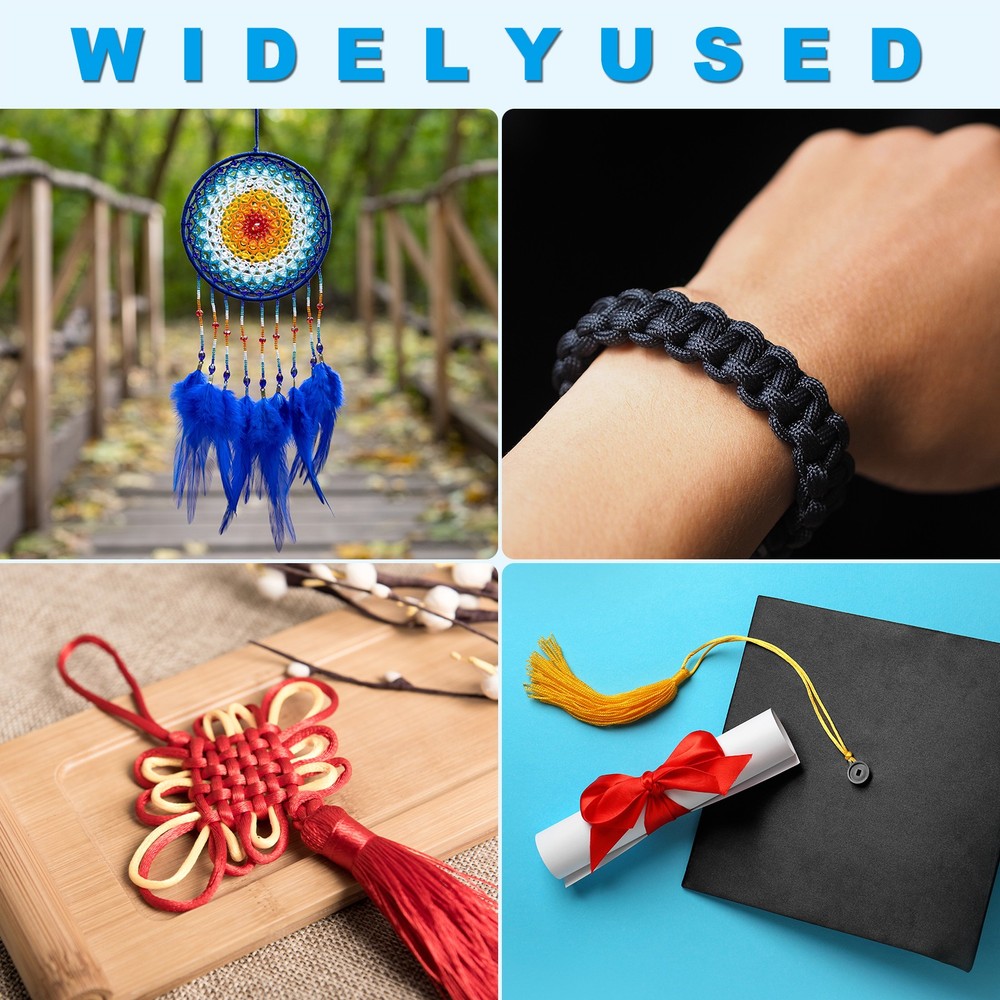 Nylon String Cord 2mm x 55 Yards Thread Twine String Beading Cord,White