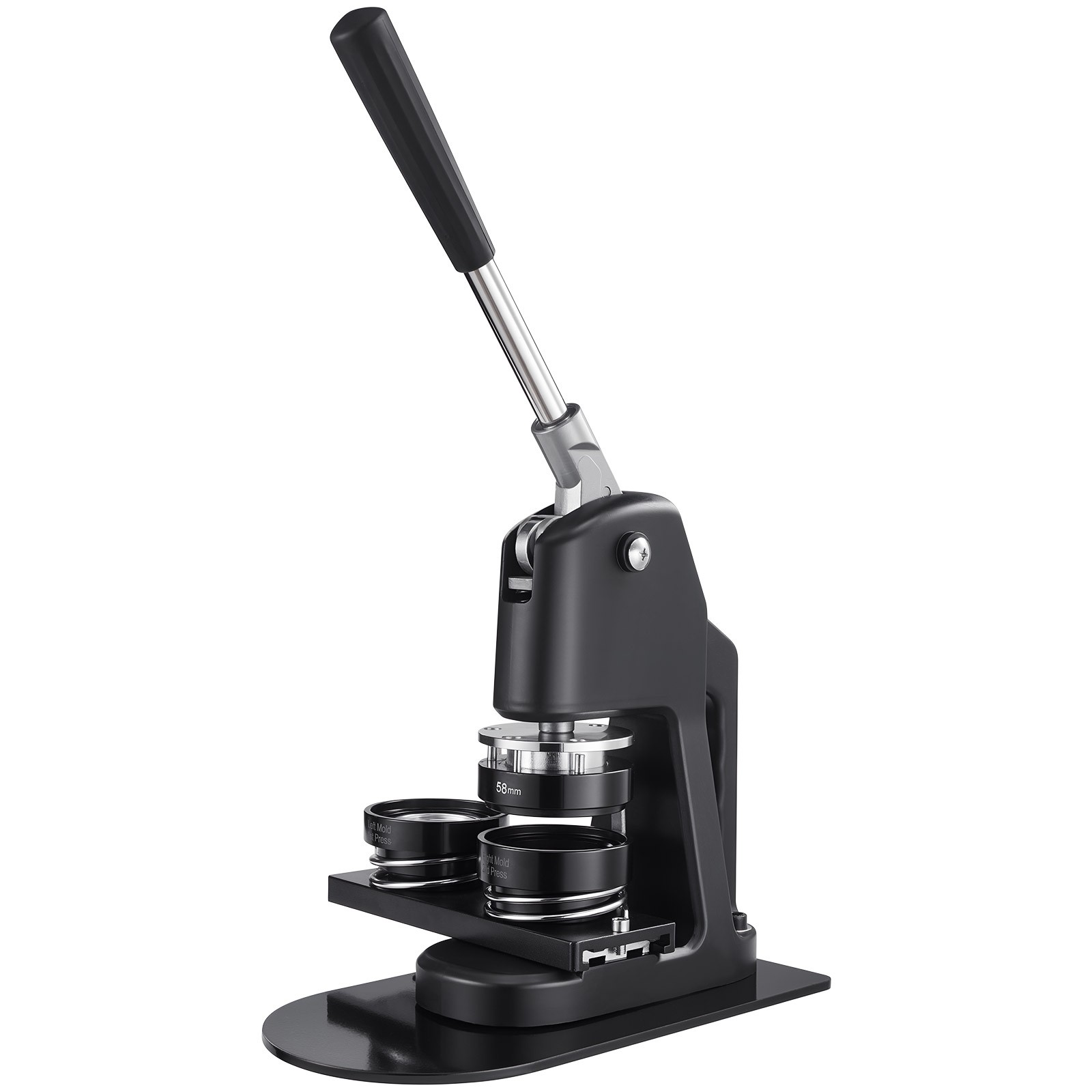 Uimoso 3-in-1 Button Maker Machine with 1.26/2.28/2.95 inch Dies and 300 Pieces