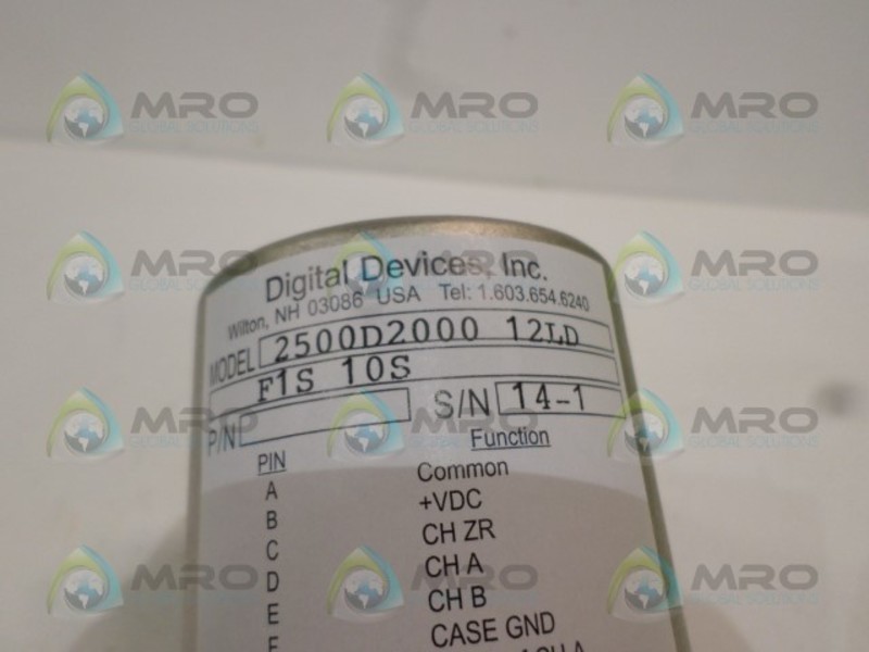 DIGITAL DEVICES 2500D200012LD F1S10S ENCODER NSNP