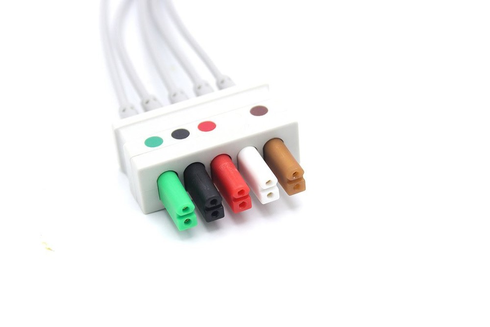 AAMI ECG Compatible Leadwires 5 Leads - Snap