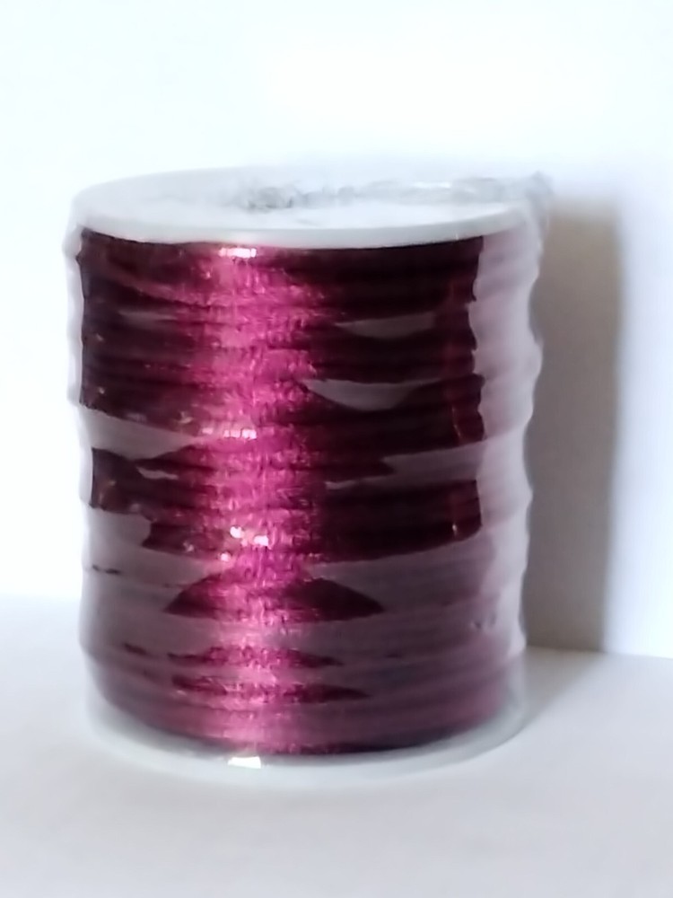 Satin Cord 2.5 mm Wine 40 Meter Spool