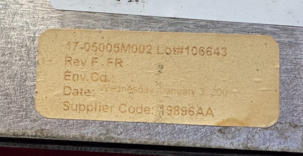 Peterbilt Dash Panel TRIM- BEZEL FACE PLATE 17-05005M002