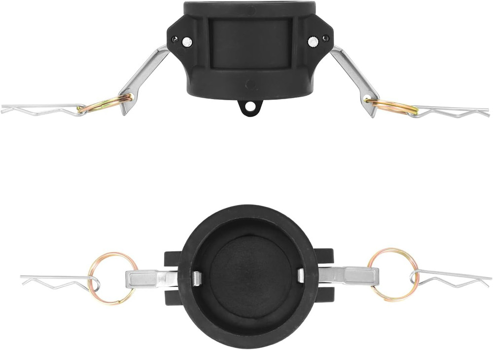 4 Pack 2 in Type DC Polypropylene Camlock Dust Caps Coupling 125 PSI 2-Inch Size