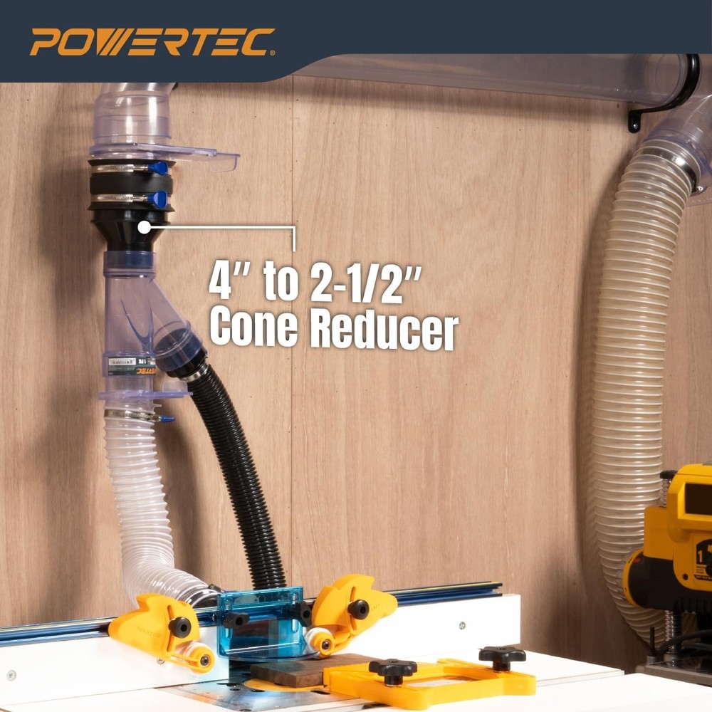 Versatile 4-Inch to 2.5-Inch Cone Reducer for Maximum Dust Collection Efficiency